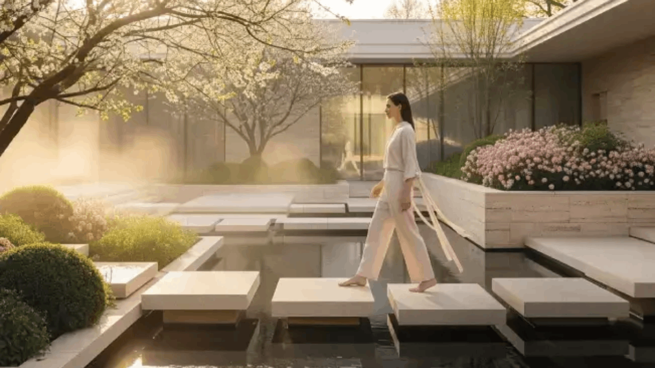 Cozy bedroom with contemporary design at Signature Global DXP Estate